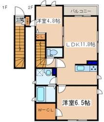 アヴェニール汐入の物件間取画像